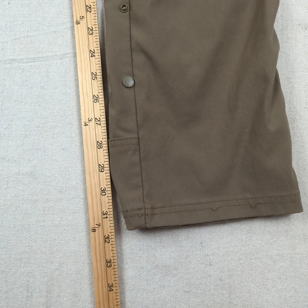 Prana Pants Mens 31x32 Khaki Straight Zion Cargo Hiking Outdoor Travel Belted